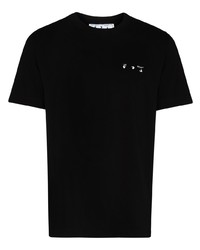 T-shirt à col rond noir Off-White