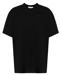 T-shirt à col rond noir Off-White