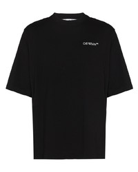 T-shirt à col rond noir Off-White