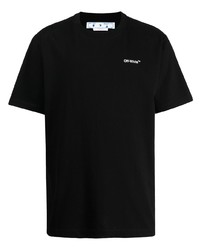 T-shirt à col rond noir Off-White