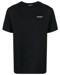 T-shirt à col rond noir Off-White