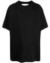 T-shirt à col rond noir Off-White