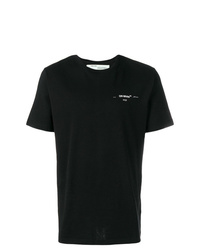 T-shirt à col rond noir Off-White