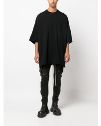 T-shirt à col rond noir Rick Owens