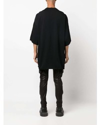 T-shirt à col rond noir Rick Owens