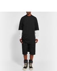 T-shirt à col rond noir Rick Owens