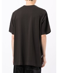 T-shirt à col rond noir Yohji Yamamoto