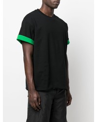 T-shirt à col rond noir Bottega Veneta