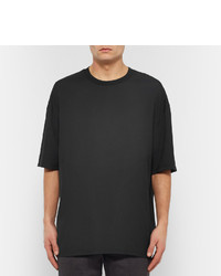 T-shirt à col rond noir Lanvin