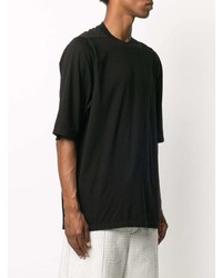 T-shirt à col rond noir Rick Owens