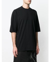 T-shirt à col rond noir Rick Owens