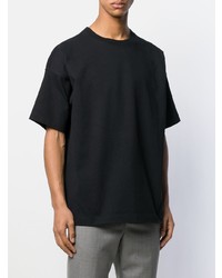 T-shirt à col rond noir Bottega Veneta