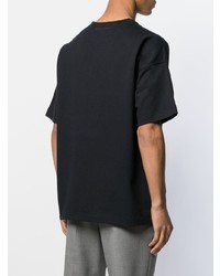 T-shirt à col rond noir Bottega Veneta