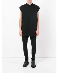 T-shirt à col rond noir Rick Owens