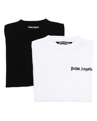 T-shirt à col rond noir Palm Angels