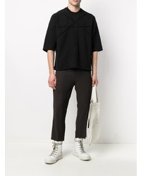 T-shirt à col rond noir Rick Owens DRKSHDW