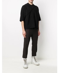 T-shirt à col rond noir Rick Owens DRKSHDW