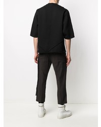 T-shirt à col rond noir Rick Owens DRKSHDW