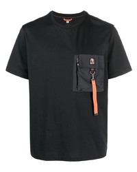 T-shirt à col rond noir Parajumpers