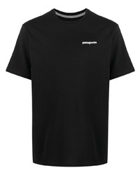 T-shirt à col rond noir Patagonia