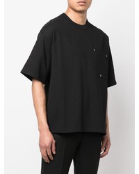 T-shirt à col rond noir Bottega Veneta