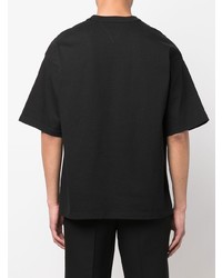 T-shirt à col rond noir Bottega Veneta