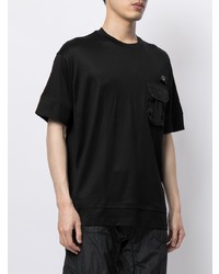 T-shirt à col rond noir Emporio Armani