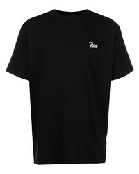 T-shirt à col rond noir PATTA
