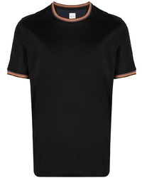 T-shirt à col rond noir Paul Smith