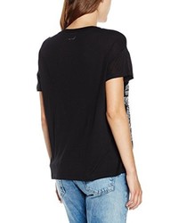 T-shirt à col rond noir Pepe Jeans