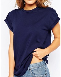 T-shirt à col rond noir Asos