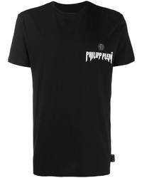 T-shirt à col rond noir Philipp Plein