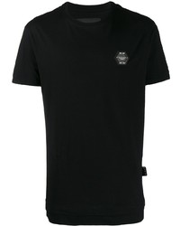 T-shirt à col rond noir Philipp Plein