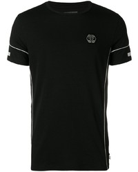 T-shirt à col rond noir Philipp Plein