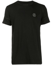 T-shirt à col rond noir Philipp Plein