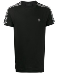 T-shirt à col rond noir Philipp Plein