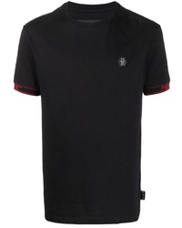 T-shirt à col rond noir Philipp Plein