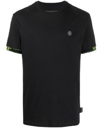 T-shirt à col rond noir Philipp Plein