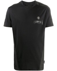 T-shirt à col rond noir Philipp Plein