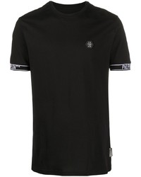 T-shirt à col rond noir Philipp Plein