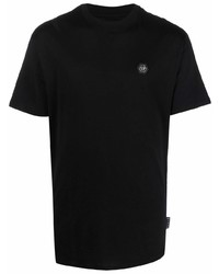 T-shirt à col rond noir Philipp Plein