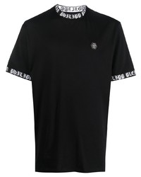 T-shirt à col rond noir Philipp Plein