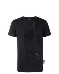 T-shirt à col rond noir Philipp Plein