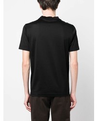 T-shirt à col rond noir Canali