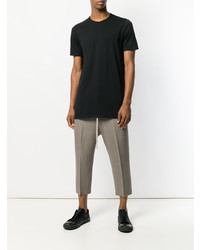 T-shirt à col rond noir Rick Owens DRKSHDW