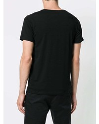 T-shirt à col rond noir Jil Sander