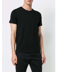 T-shirt à col rond noir Jil Sander