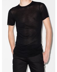 T-shirt à col rond noir Rick Owens