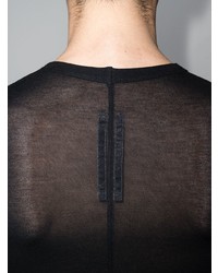 T-shirt à col rond noir Rick Owens