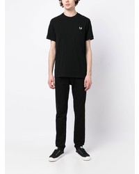 T-shirt à col rond noir Fred Perry